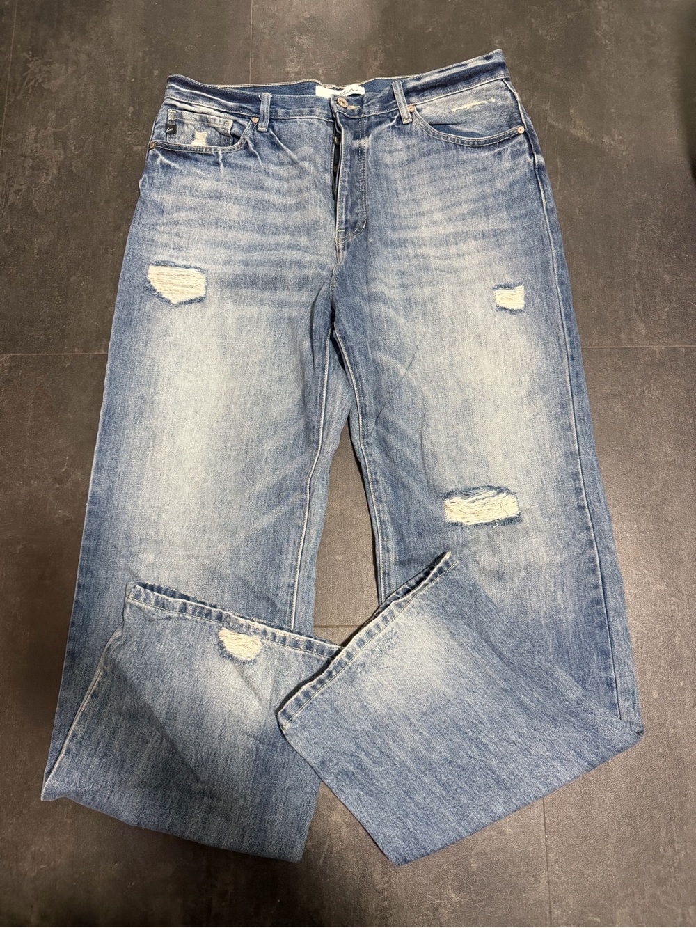Blue Distressed Women’s Jeans